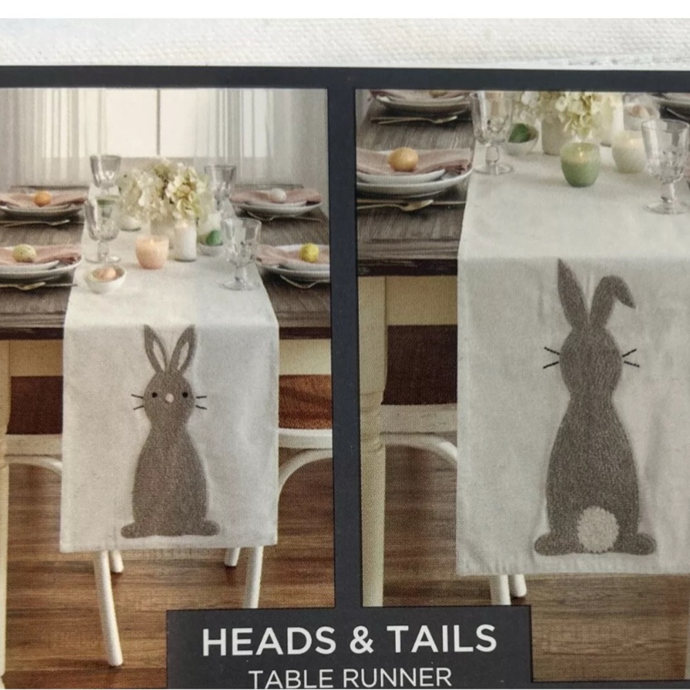 The Farmhouse Rachel Ashwell Double Ended Table Runner Heads And Tails